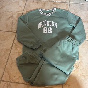 SHEIN Green Sweatpants Cozy Joggers